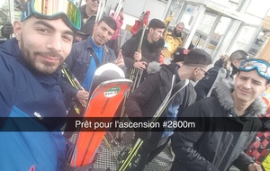 La première montée des débutants.