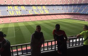 Visite du stade réputé du FC Barcelone « Camp Nou » à Barcelone.