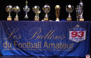 Invitation à la soirée des ballons du football amateur organisée par le District