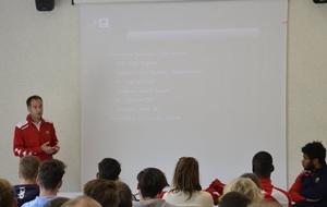 Réunion joueurs U16 et entraineurs