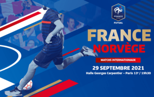 Invitations pour assister au match amical de futsal France - Norvège à la Halle Georges-Carpentier de Paris